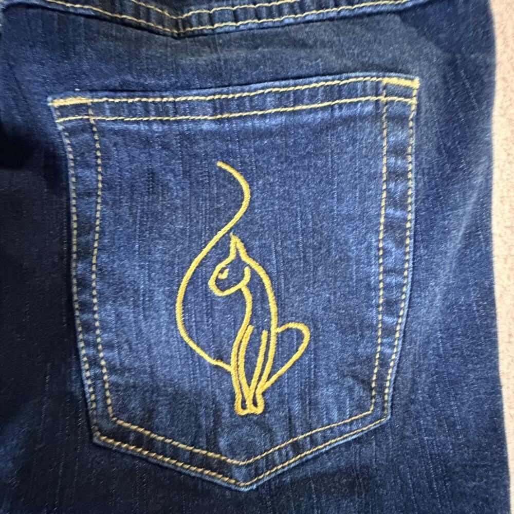 Baby Phat Authentic Jeans Womens 18 Denim Casual Pockets Cat Metal Logo - Picture 10 of 11